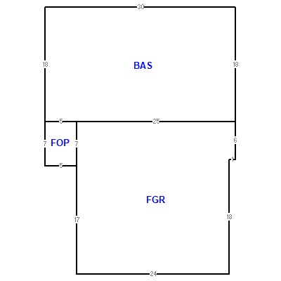 Building layout (traversing data) of this property