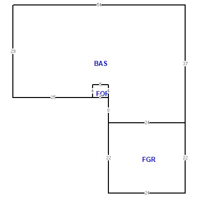 Building layout (traversing data) of this property