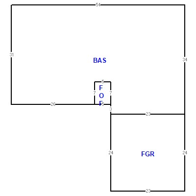 Building layout (traversing data) of this property