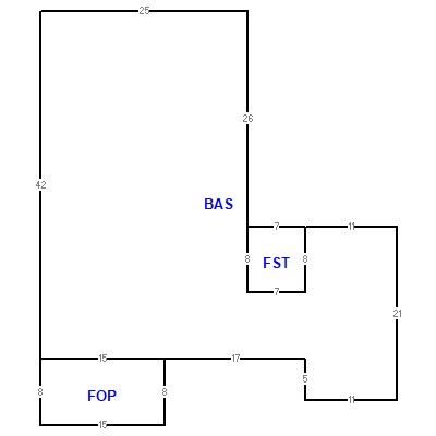 Building layout (traversing data) of this property