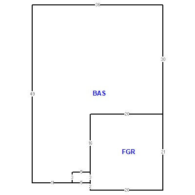 Building layout (traversing data) of this property