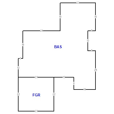 Building layout (traversing data) of this property