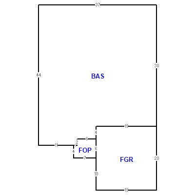 Building layout (traversing data) of this property