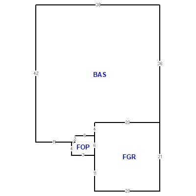 Building layout (traversing data) of this property