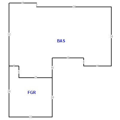 Building layout (traversing data) of this property