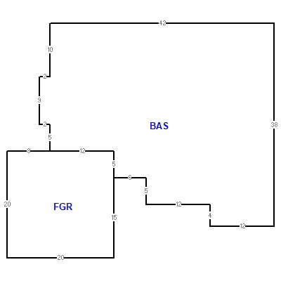 Building layout (traversing data) of this property