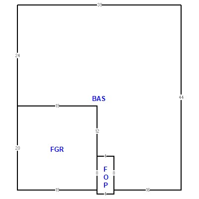 Building layout (traversing data) of this property