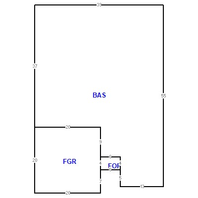 Building layout (traversing data) of this property