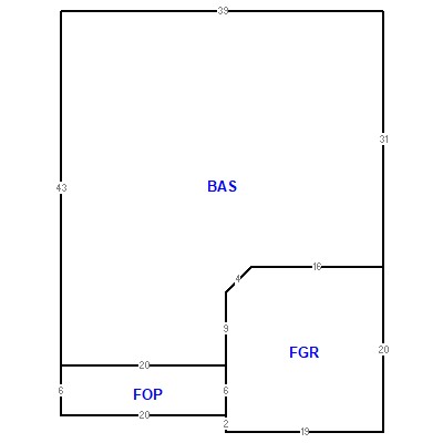 Building layout (traversing data) of this property
