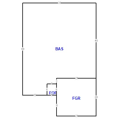 Building layout (traversing data) of this property