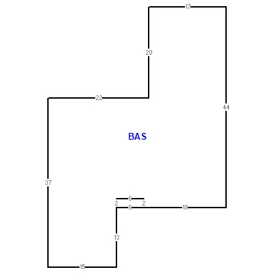 Building layout (traversing data) of this property