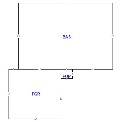 Building layout (traversing data) of this property