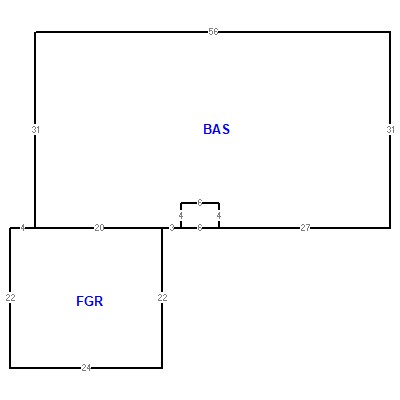 Building layout (traversing data) of this property