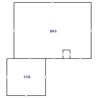 Building layout (traversing data) of this property
