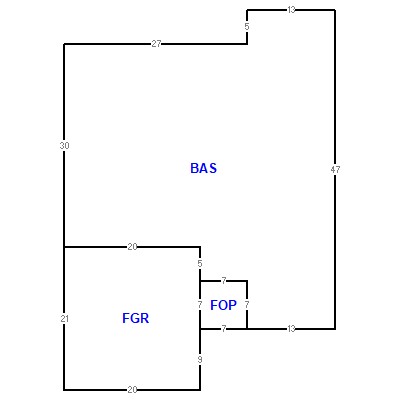 Building layout (traversing data) of this property