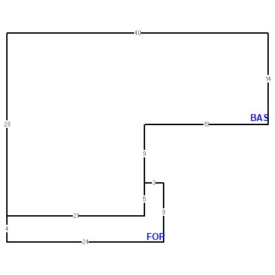 Building layout (traversing data) of this property