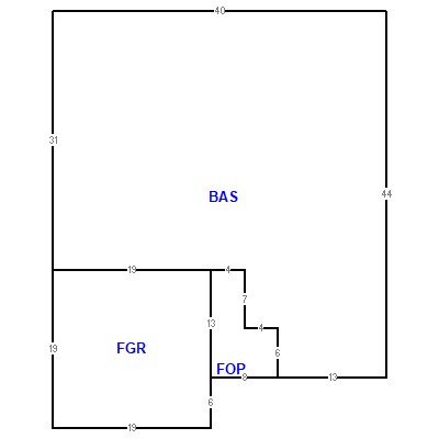 Building layout (traversing data) of this property