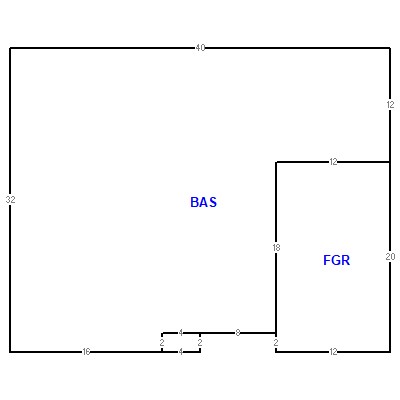 Building layout (traversing data) of this property