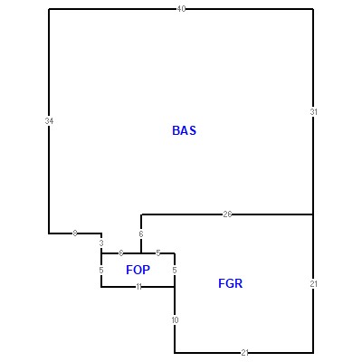 Building layout (traversing data) of this property