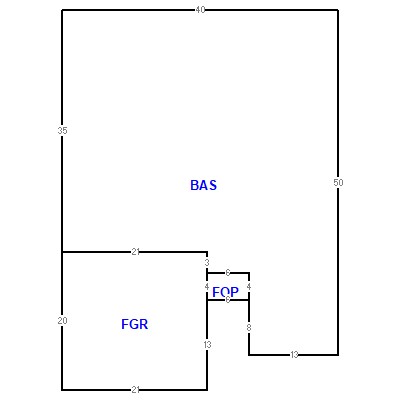 Building layout (traversing data) of this property