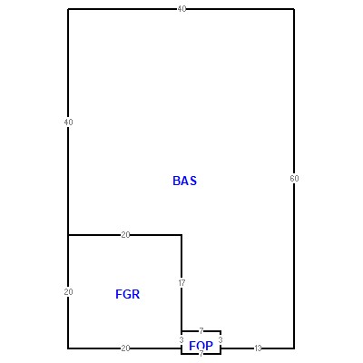 Building layout (traversing data) of this property