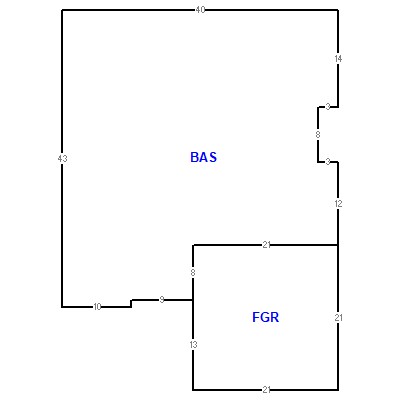 Building layout (traversing data) of this property