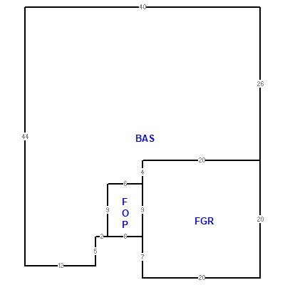 Building layout (traversing data) of this property