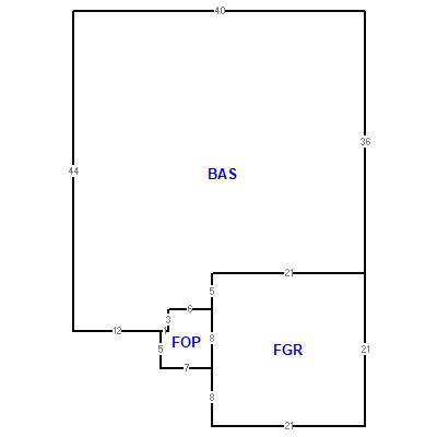 Building layout (traversing data) of this property
