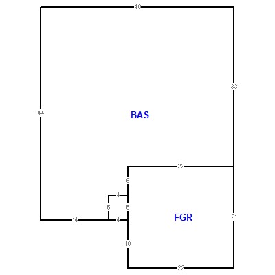 Building layout (traversing data) of this property
