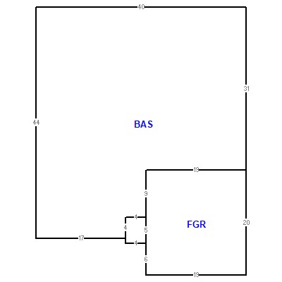 Building layout (traversing data) of this property