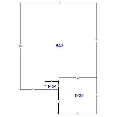 Building layout (traversing data) of this property