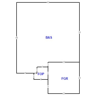 Building layout (traversing data) of this property