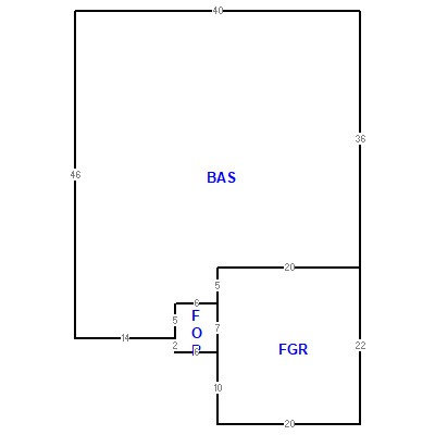Building layout (traversing data) of this property