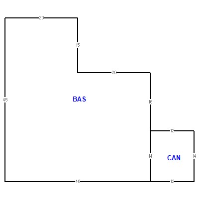 Building layout (traversing data) of this property