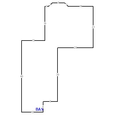 Building layout (traversing data) of this property