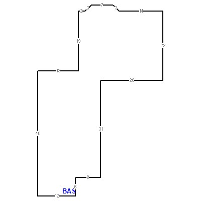 Building layout (traversing data) of this property