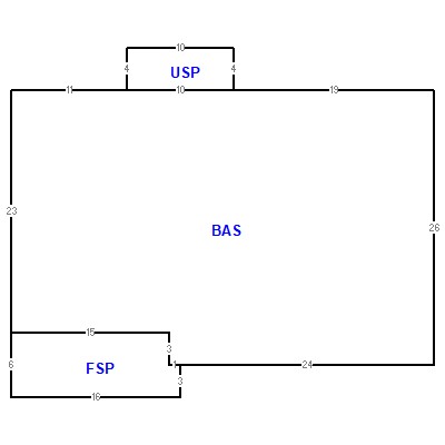 Building layout (traversing data) of this property
