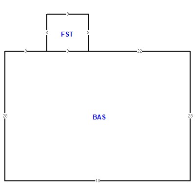 Building layout (traversing data) of this property