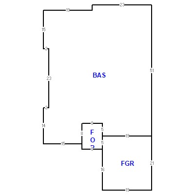 Building layout (traversing data) of this property