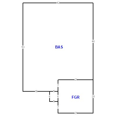 Building layout (traversing data) of this property