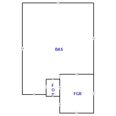 Building layout (traversing data) of this property