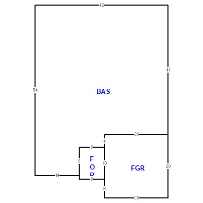 Building layout (traversing data) of this property