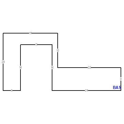 Building layout (traversing data) of this property