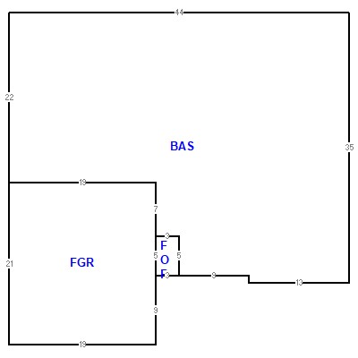 Building layout (traversing data) of this property