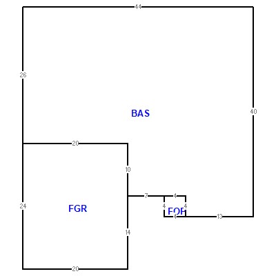 Building layout (traversing data) of this property