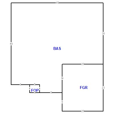 Building layout (traversing data) of this property