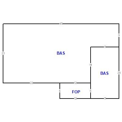 Building layout (traversing data) of this property