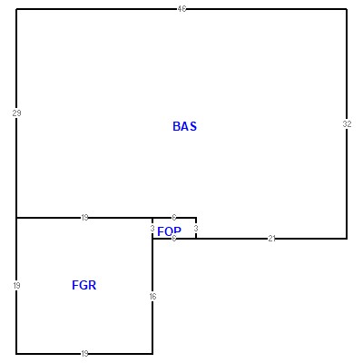Building layout (traversing data) of this property
