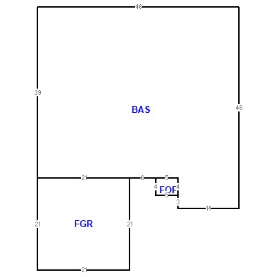 Building layout (traversing data) of this property