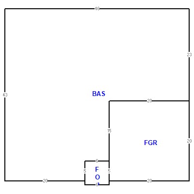 Building layout (traversing data) of this property